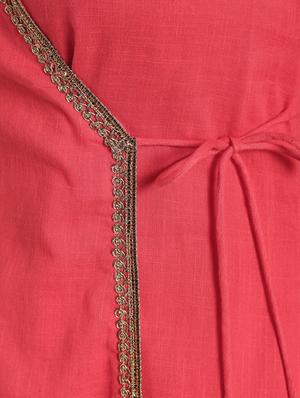 solid angrakha kurta - 16568771 - Standard Image - 5