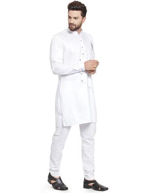 white solid kurta pyjama set - 16568993 - Standard Image - 2