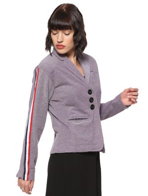 side taped button detail blazer - 16569922 - Standard Image - 2