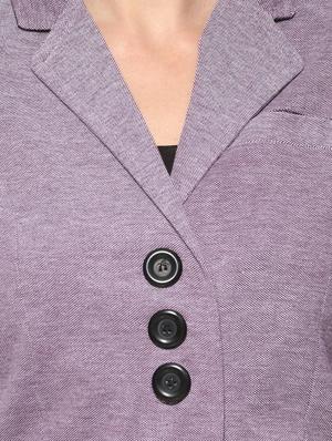 side taped button detail blazer - 16569922 - Standard Image - 5