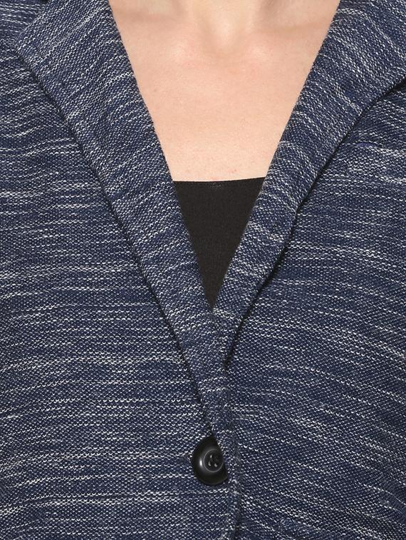 contrast patch sleeved blazer - 16569924 - Zoom Image - 5