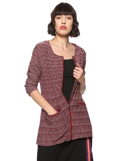 pocket slit melange blazer - 16569925 - Very Small Image - 1
