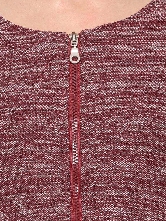 pocket slit melange blazer - 16569925 - Zoom Image - 5