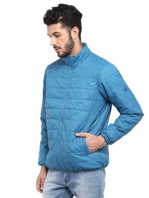 blue solid bomber jacket - 16570194 - Standard Image - 2