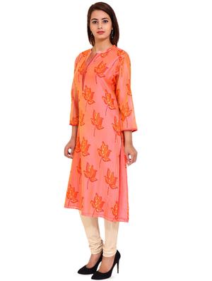 floral straight kurta - 16570264 - Standard Image - 2