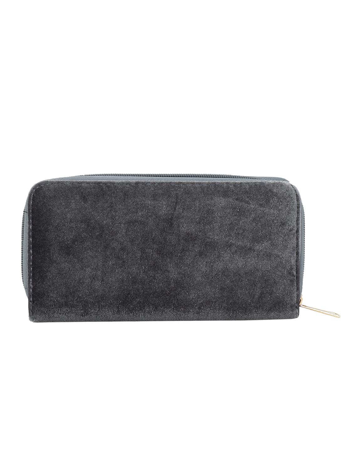 grey velvet wallet - 16570366 - Zoom Image - 2