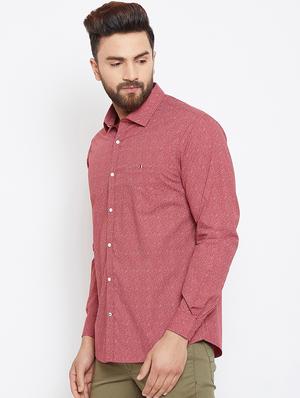 red printed casual shirt - 16570648 - Standard Image - 2