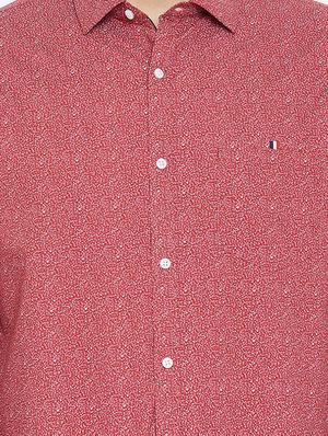 red printed casual shirt - 16570648 - Standard Image - 5