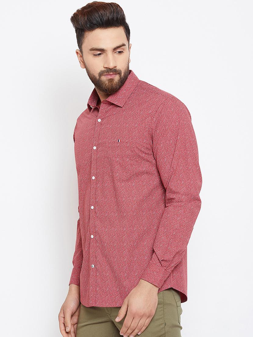 red printed casual shirt - 16570648 - Zoom Image - 2