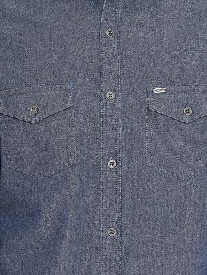 grey self design casual shirt - 16570651 - Standard Image - 5