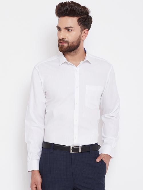 white self design formal shirt - 16570677 - Very Small Image - 1