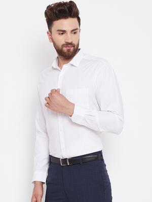 white self design formal shirt - 16570677 - Standard Image - 2