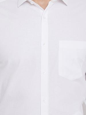 white self design formal shirt - 16570677 - Standard Image - 5