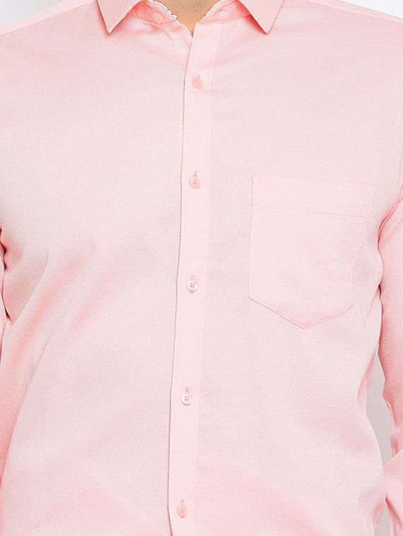 pink solid formal shirt - 16570679 - Zoom Image - 5