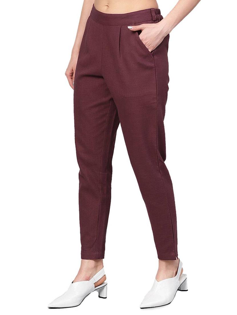 high rise pleated trousers - 16570755 - Zoom Image - 2