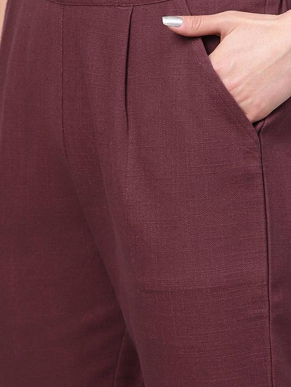 high rise pleated trousers - 16570755 - Zoom Image - 5