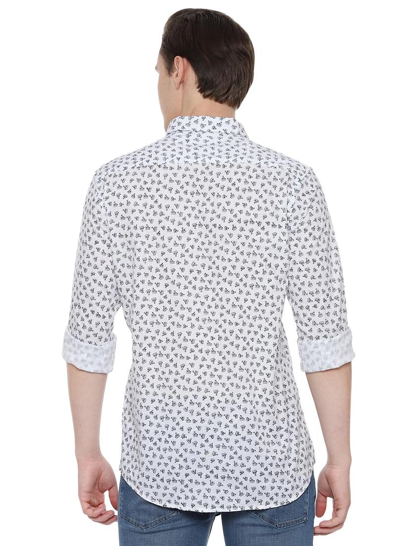 white printed casual shirt - 16570770 - Zoom Image - 2