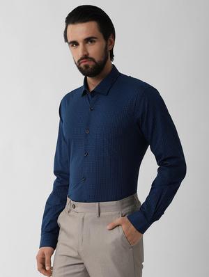 blue checkered formal shirt - 16570885 - Standard Image - 2