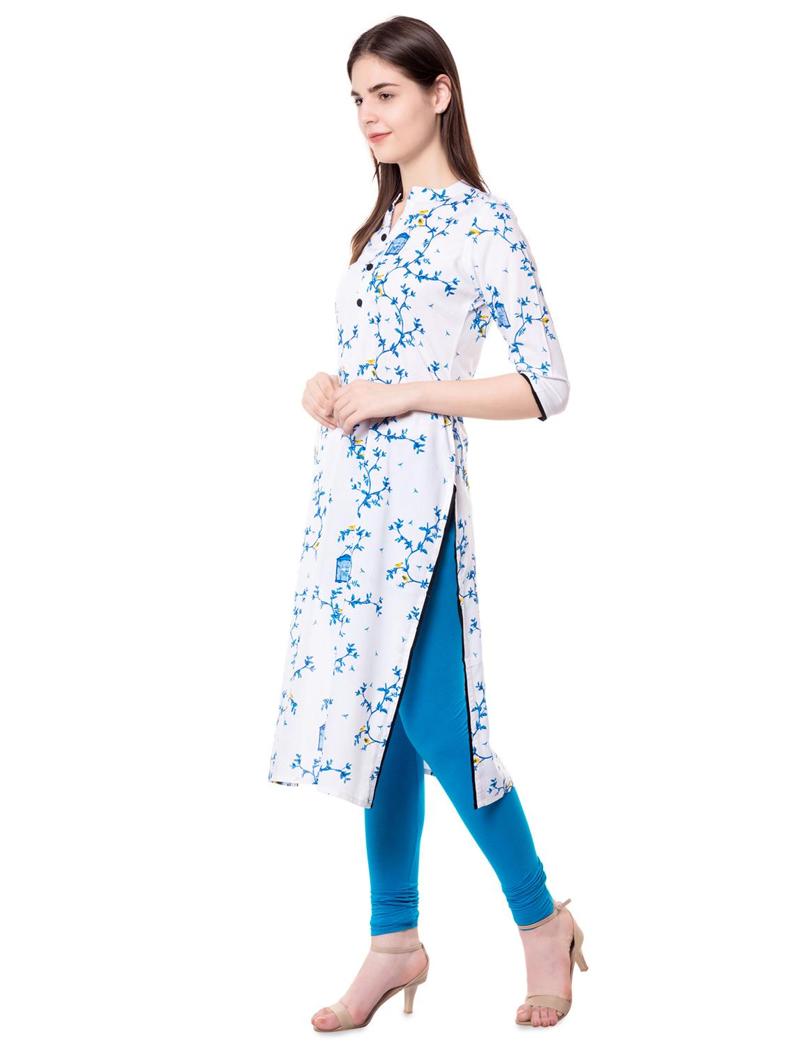 printed straight kurta - 16570935 - Zoom Image - 2