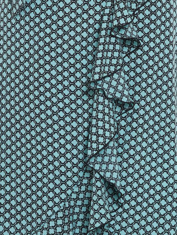 tie up printed wrap skirt - 16571111 - Zoom Image - 5