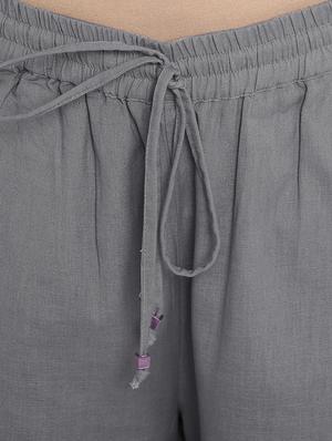 floral laced hem culottes - 16571598 - Standard Image - 5