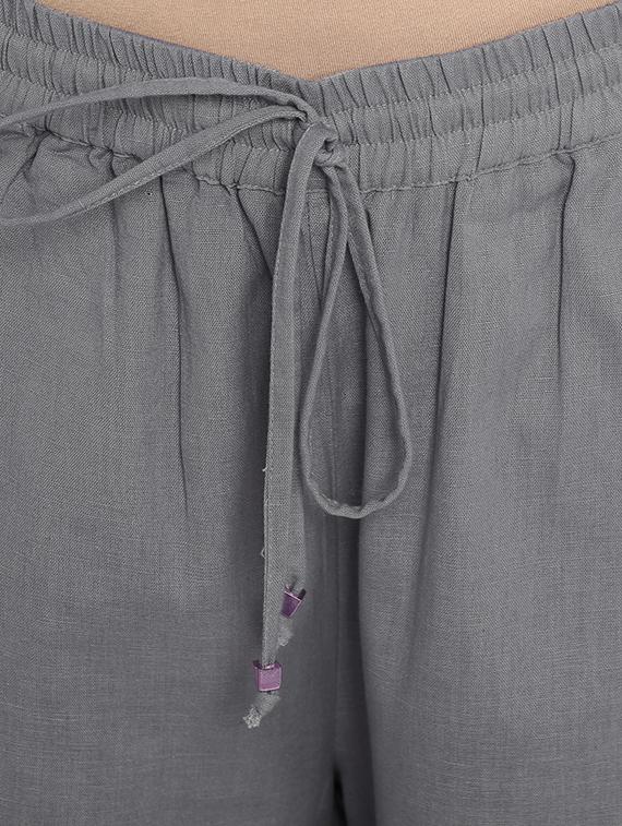 floral laced hem culottes - 16571598 - Zoom Image - 5