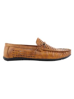 tan leatherette slip on loafers - 16571831 - Standard Image - 2