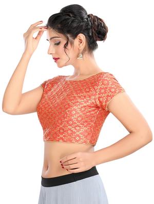 gold brocade blouse - 16571874 - Standard Image - 2