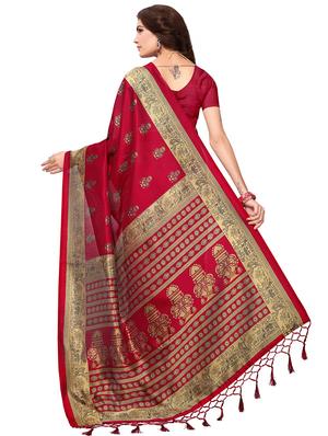 printed mysore silk saree with blouse - 16571901 - Standard Image - 2