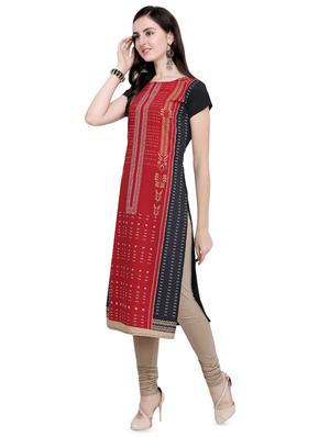 printed straight kurta - 16572535 - Standard Image - 2