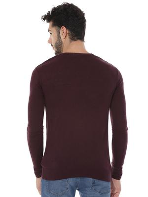 maroon striped pullover - 16572777 - Standard Image - 2
