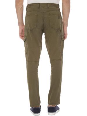 green solid cargo traousers - 16572881 - Standard Image - 2