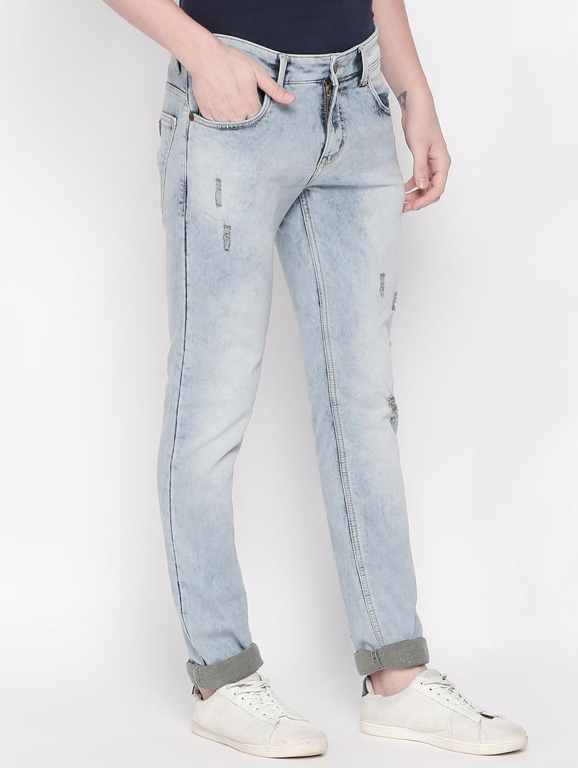 blue heavy washed ripped denim jeans - 16573012 - Zoom Image - 2