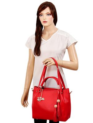 maroon cotton combo handbag - 16573193 - Standard Image - 5