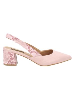pink faux leather back strap sandals - 16573685 - Standard Image - 2