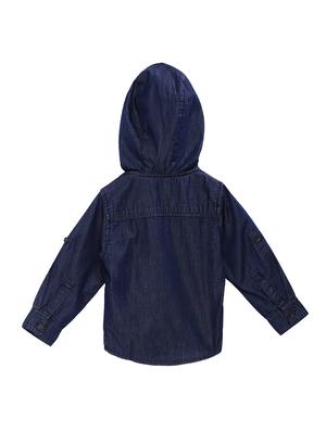 navy blue cotton shirt - 16573797 - Standard Image - 2