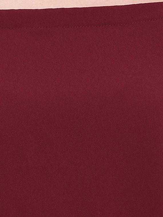 cold shoulder solid top - 16573940 - Zoom Image - 5