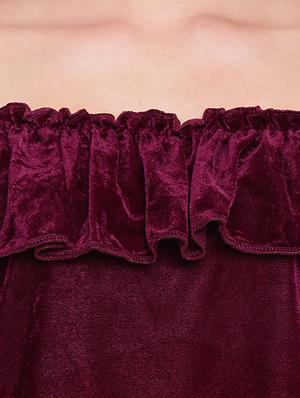 off shoulder frill detail top - 16573970 - Standard Image - 5