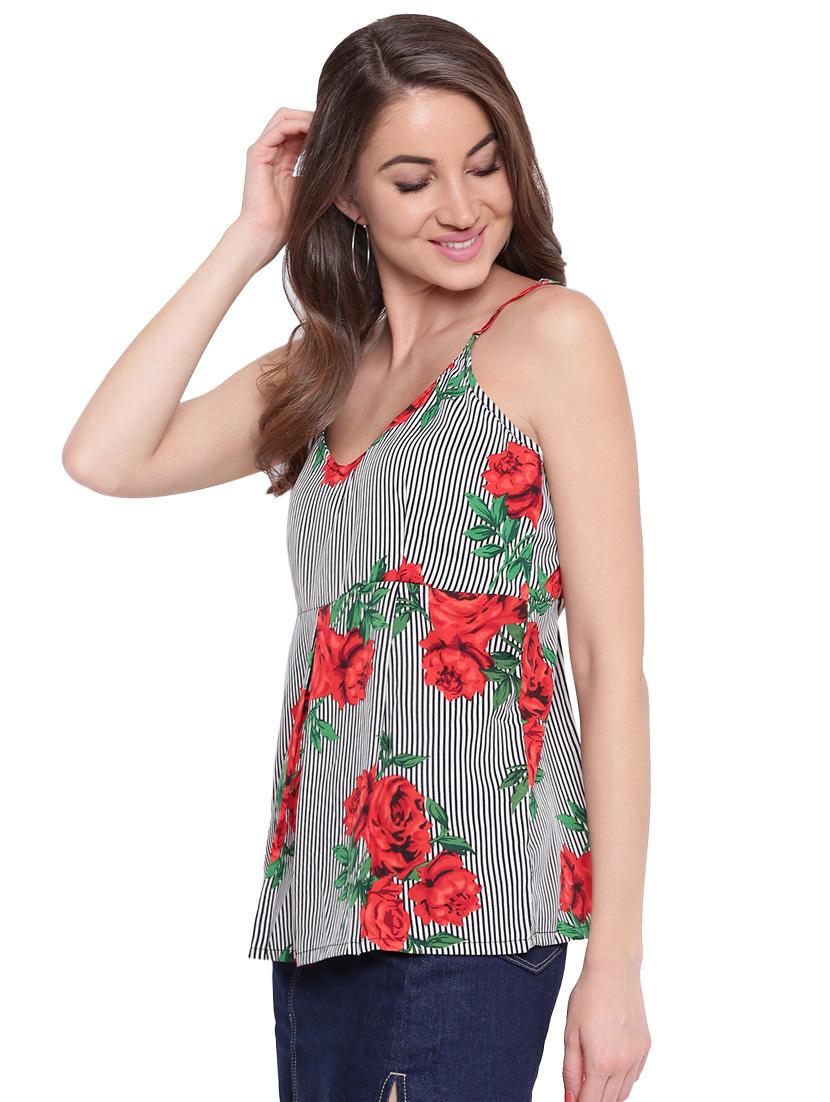cami neck striped top - 16574045 - Zoom Image - 2
