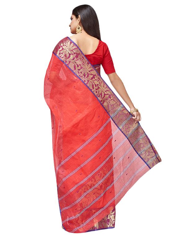 bordered tant saree - 16574352 - Zoom Image - 2