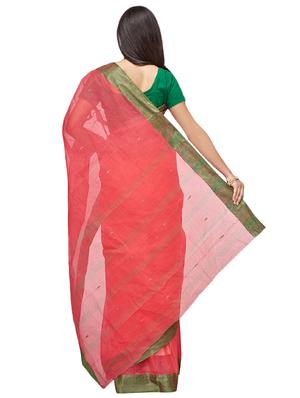 bordered tant saree - 16574366 - Standard Image - 2