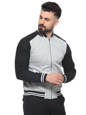 grey polyester blend casual jacket - 16574581 - Standard Image - 2