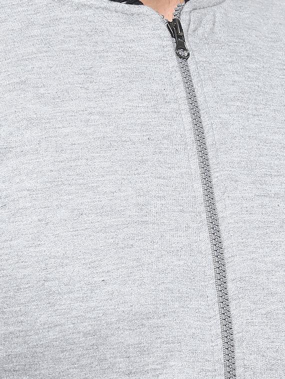 grey polyester blend casual jacket - 16574581 - Zoom Image - 5