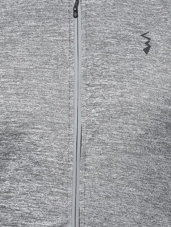 grey color block casual jacket - 16574590 - Zoom Image - 5