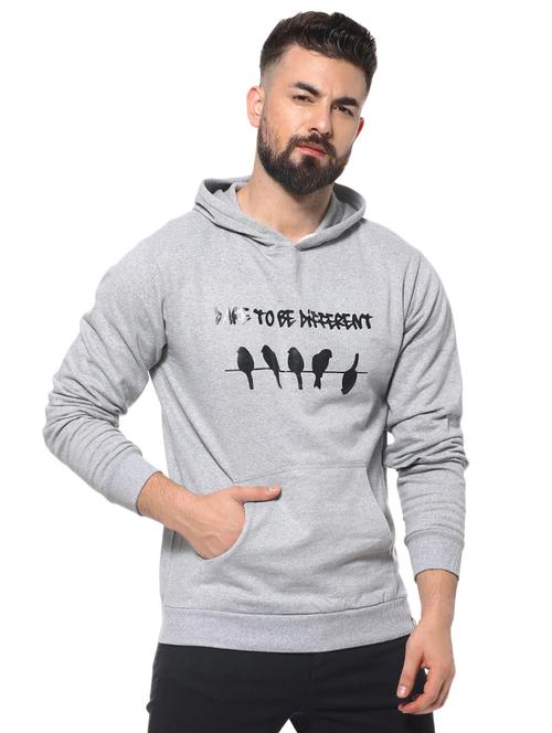 grey chest printed sweatshirt - 16574602 - Standard Image - 1