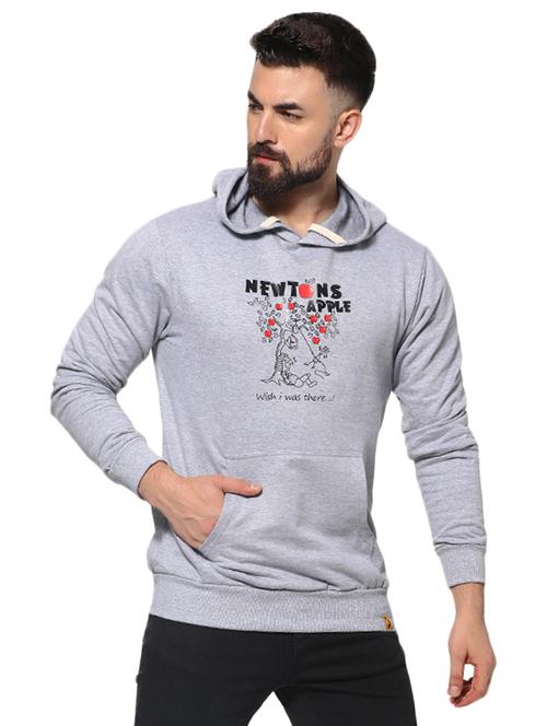 grey chest print sweatshirt - 16574603 - Standard Image - 1