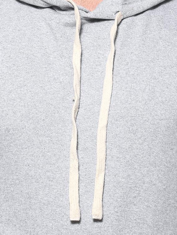 grey solid hooded sweatshirt - 16574606 - Zoom Image - 5