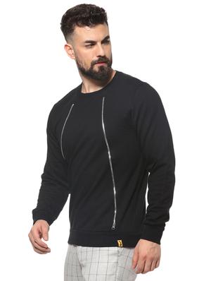 black solid sweatshirt - 16574609 - Standard Image - 2