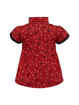 red cotton frock - 16575165 - Standard Image - 2