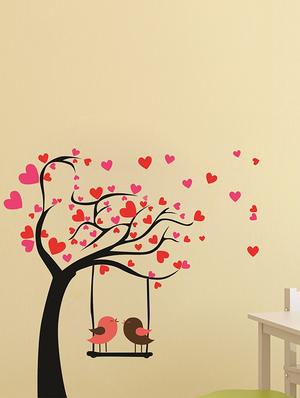 tree birds wall sticker for living room - 16576317 - Standard Image - 2
